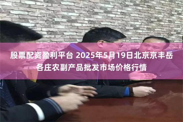 股票配资盈利平台 2025年5月19日北京京丰岳各庄农副产品批发市场价格行情